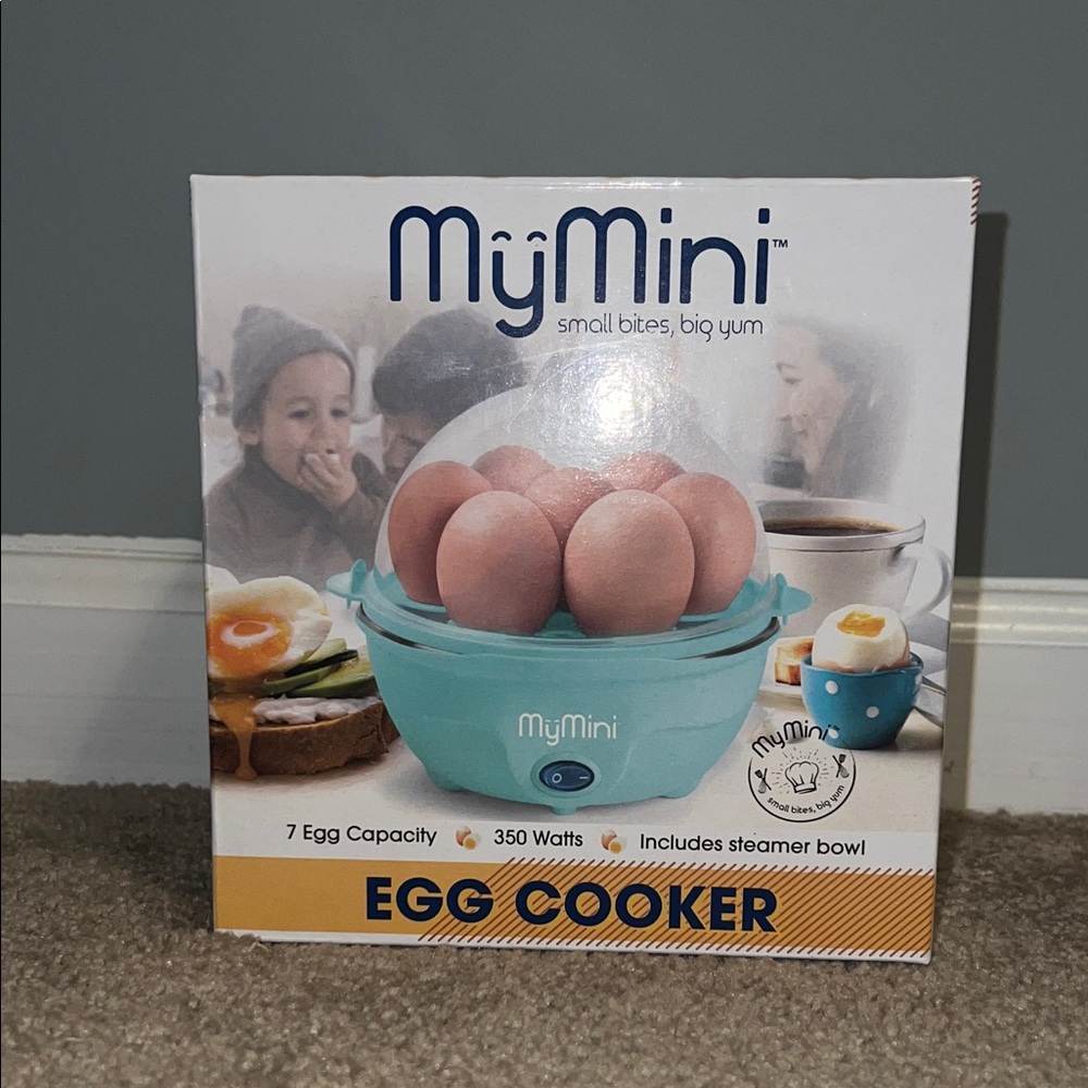 MyMini Egg Cooker in Blue (Brand New)